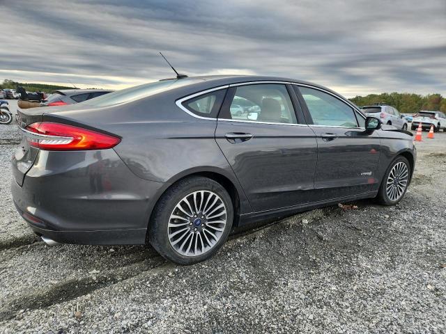 3FA6P0LU8JR287244 - 2018 FORD FUSION SE HYBRID Մոխրագույն լուսանկար 3