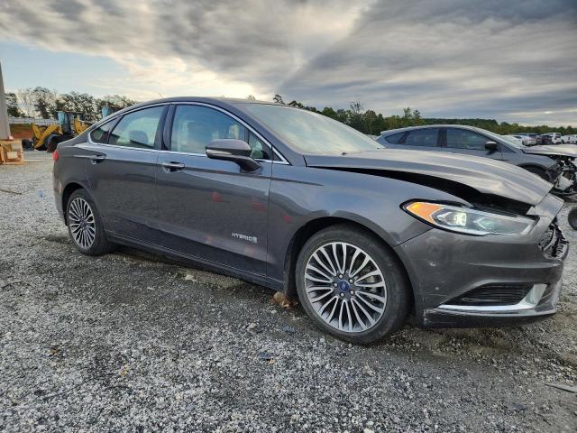 3FA6P0LU8JR287244 - 2018 FORD FUSION SE HYBRID Մոխրագույն լուսանկար 4