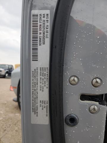 2C3CDZFJ3MH503209 - 2021 DODGE CHALLENGER R/T SCAT PACK GRAY photo 12