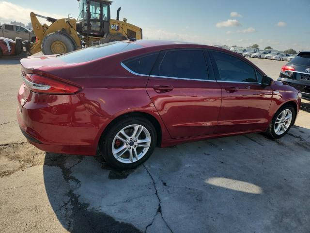 3FA6P0HD5JR265162 - 2018 FORD FUSION SE წითელი ფოტო 3