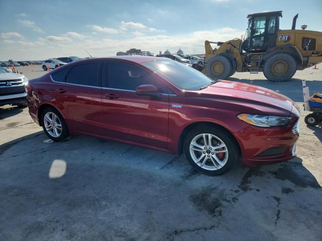 3FA6P0HD5JR265162 - 2018 FORD FUSION SE წითელი ფოტო 4