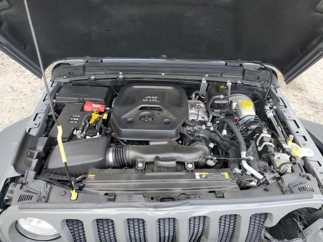 1C4HJXDN3MW626580 - 2021 JEEP WRANGLER U SPORT GRAY photo 12