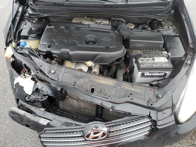 KMHCN46C68U231573 - 2008 HYUNDAI ACCENT GLS BLACK photo 11