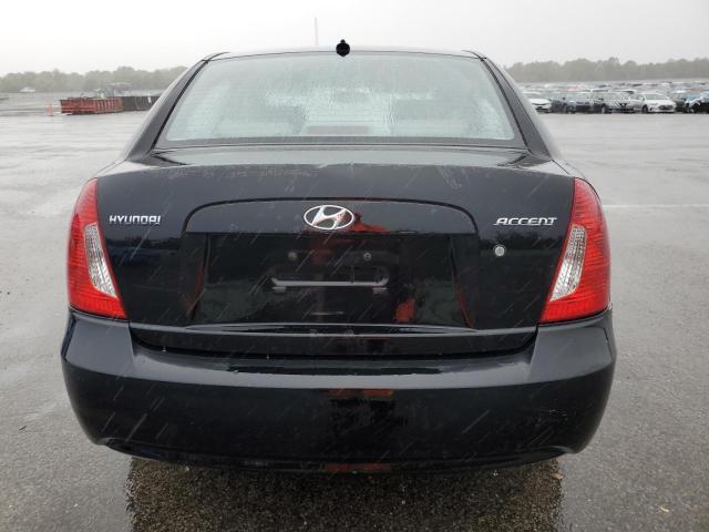 KMHCN46C68U231573 - 2008 HYUNDAI ACCENT GLS BLACK photo 6
