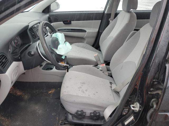 KMHCN46C68U231573 - 2008 HYUNDAI ACCENT GLS BLACK photo 7