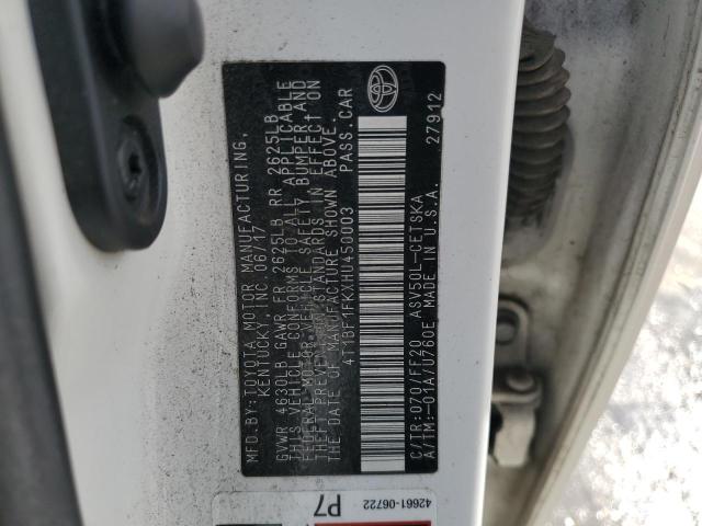 4T1BF1FKXHU450003 - 2017 TOYOTA CAMRY LE თეთრი ფოტო 12