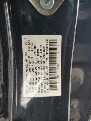 1HGCR2F30GA186662 - 2016 HONDA ACCORD LX 黑色 照片 12