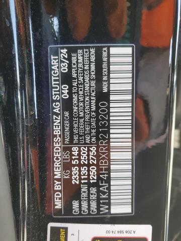 W1KAF4HBXRR213200 - 2024 MERCEDES-BENZ C 300 4MATIC BLACK photo 13