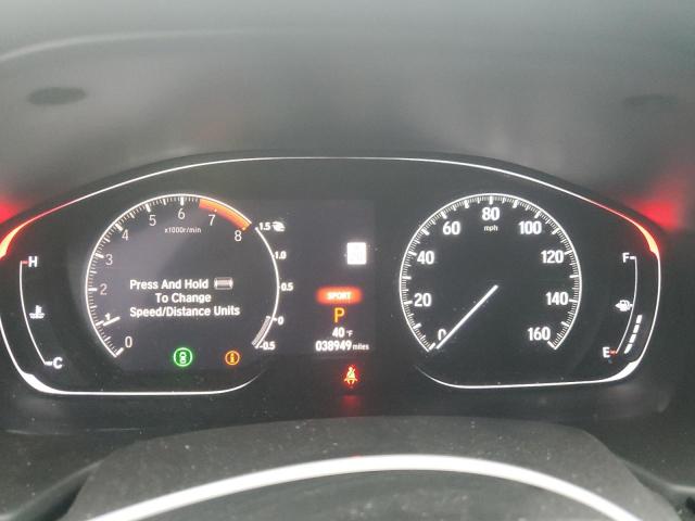 1HGCV1F37KA008035 - 2019 HONDA ACCORD SPORT Gris photo 9