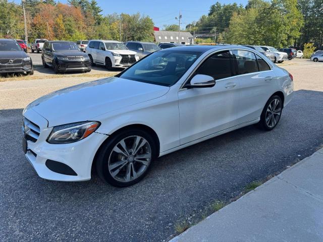 55SWF4KB0HU180493 - 2017 MERCEDES-BENZ C 300 4MATIC GRAY photo 2