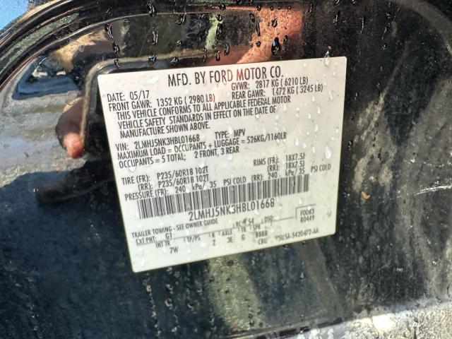 2LMHJ5NK3HBL01668 - 2017 LINCOLN MKT BLACK photo 10