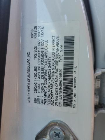 5J8TB4H59HL015879 - 2017 ACURA RDX TECHNOLOGY Ақ фото 13