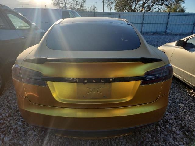 5YJSA1H13EFP32298 - 2014 TESLA MODEL S Qızıl foto 6