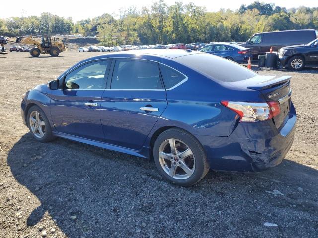 3N1AB7AP8KY296335 - 2019 NISSAN SENTRA S BLUE photo 2