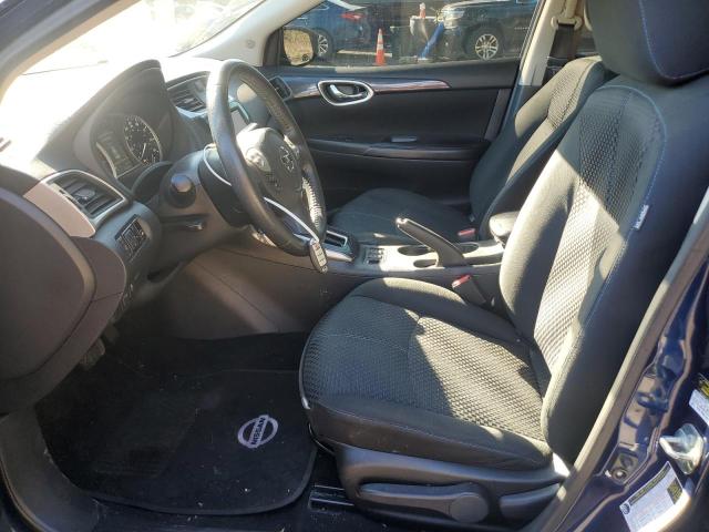 3N1AB7AP8KY296335 - 2019 NISSAN SENTRA S BLUE photo 7