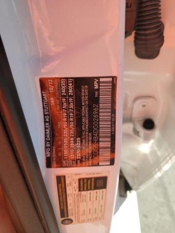 WDCGG5HB4DG026962 - 2013 MERCEDES-BENZ GLK 350 WHITE photo 12