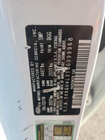 5XXGU4L31GG099968 - 2016 KIA OPTIMA EX 白色 照片 12