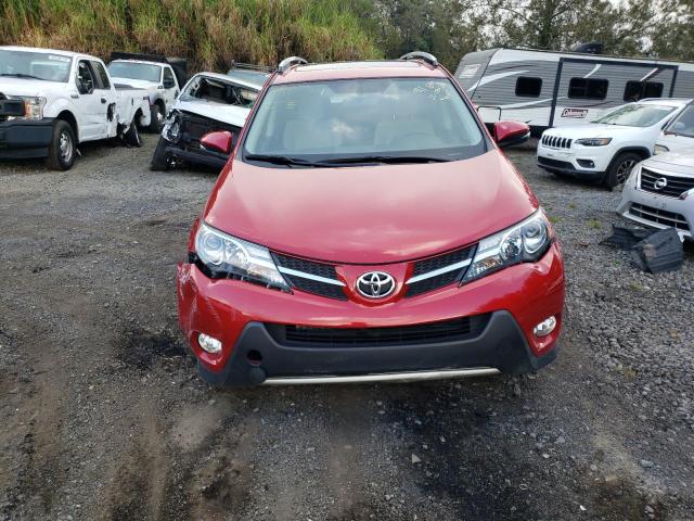 JTMRFREV7EJ003302 - 2014 TOYOTA RAV4 XLE RED photo 5