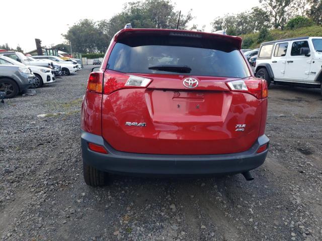 JTMRFREV7EJ003302 - 2014 TOYOTA RAV4 XLE RED photo 6
