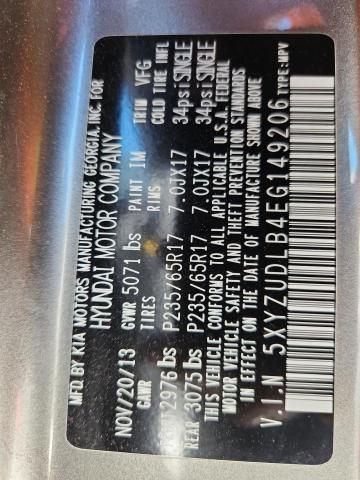 5XYZUDLB4EG149206 - 2014 HYUNDAI SANTA FE S 灰色 照片 13