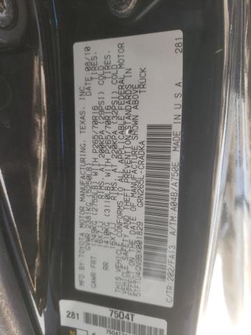 5TFTU4GN9BX001829 - 2011 TOYOTA TACOMA PRERUNNER ACCESS CAB BLACK photo 13