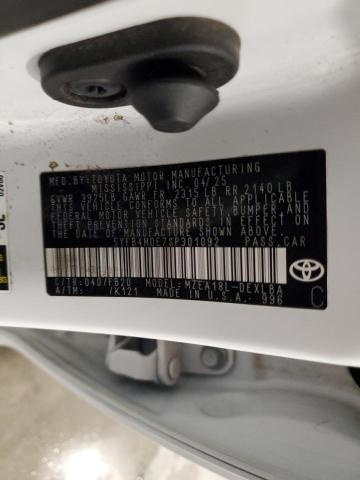 5YFB4MDE7SP301092 - 2025 TOYOTA COROLLA LE 白色 照片 12