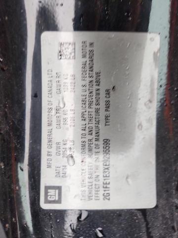 2G1FE1E3XE9295599 - 2014 CHEVROLET CAMARO LS BLACK photo 12