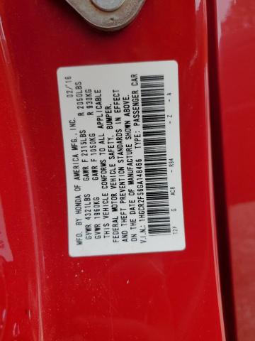 1HGCR2F56GA148466 - 2016 HONDA ACCORD SPORT Красный фото 13