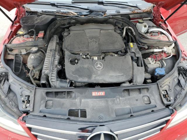 WDDGF8AB5ER322539 - 2014 MERCEDES-BENZ C 300 4MATIC RED photo 11