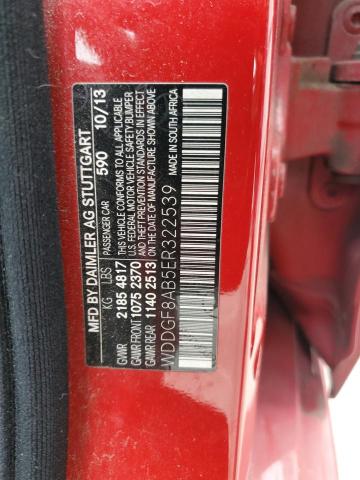WDDGF8AB5ER322539 - 2014 MERCEDES-BENZ C 300 4MATIC RED photo 12