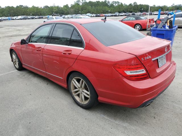 WDDGF8AB5ER322539 - 2014 MERCEDES-BENZ C 300 4MATIC RED photo 2