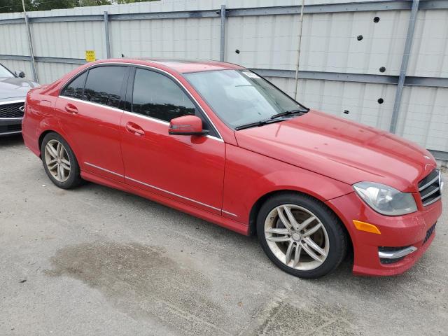 WDDGF8AB5ER322539 - 2014 MERCEDES-BENZ C 300 4MATIC RED photo 4