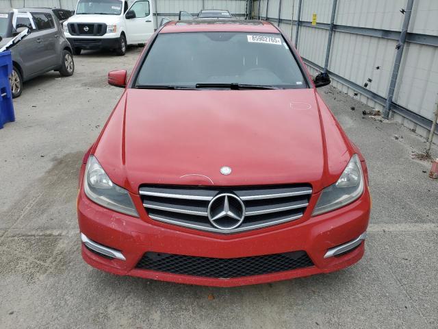 WDDGF8AB5ER322539 - 2014 MERCEDES-BENZ C 300 4MATIC RED photo 5