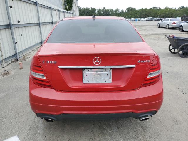 WDDGF8AB5ER322539 - 2014 MERCEDES-BENZ C 300 4MATIC RED photo 6