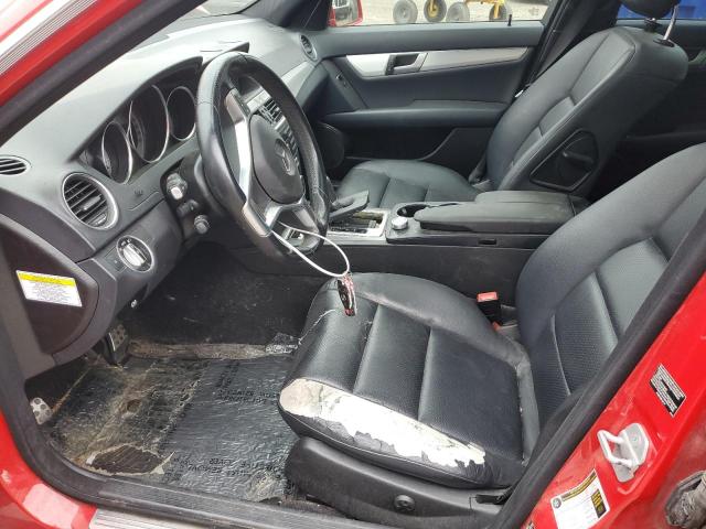 WDDGF8AB5ER322539 - 2014 MERCEDES-BENZ C 300 4MATIC RED photo 7
