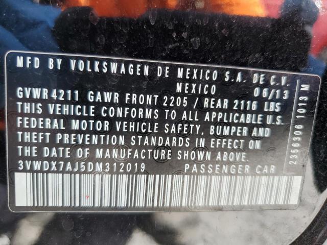 3VWDX7AJ5DM312019 - 2013 VOLKSWAGEN JETTA SE 黑色 照片 12