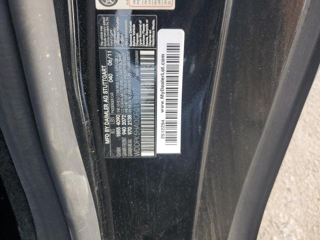 WDDPK5HA0CF014877 - 2012 MERCEDES-BENZ SLK 350 შავი ფოტო 12