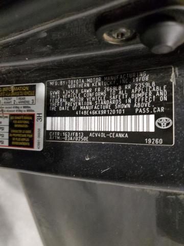 4T4BE46KX9R120101 - 2009 TOYOTA CAMRY BASE GRAY photo 13