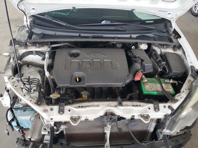 5YFBURHE3EP070848 - 2014 TOYOTA COROLLA L WHITE photo 11