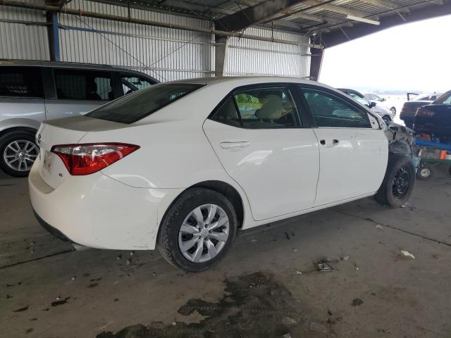 5YFBURHE3EP070848 - 2014 TOYOTA COROLLA L WHITE photo 3