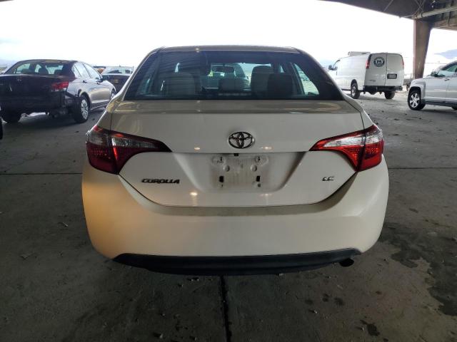 5YFBURHE3EP070848 - 2014 TOYOTA COROLLA L WHITE photo 6