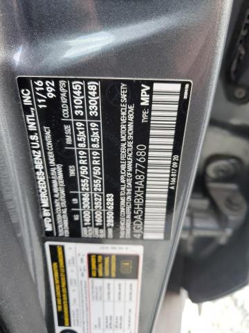 4JGDA5HBXHA877680 - 2017 MERCEDES-BENZ GLE 350 4MATIC SILVER photo 14