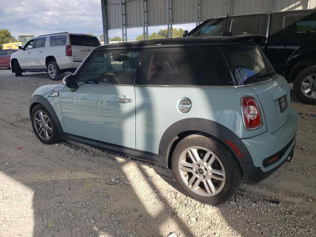 WMWSV3C56DT396648 - 2013 MINI COOPER S TURQUOISE photo 2