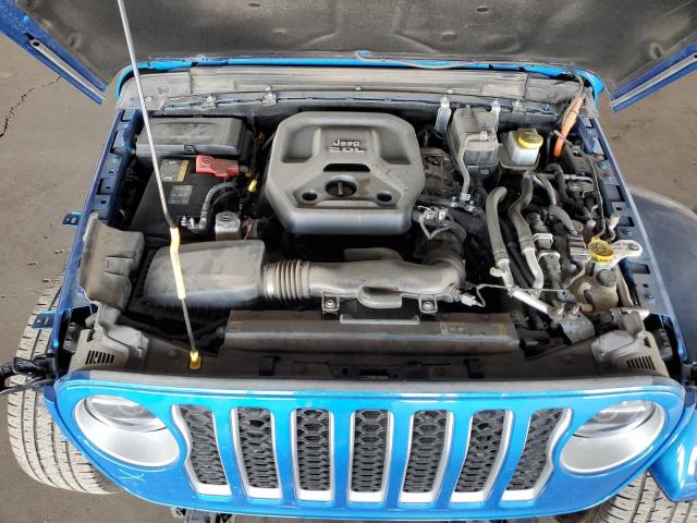 1C4JJXP63NW178722 - 2022 JEEP WRANGLER U SAHARA 4XE BLUE photo 11