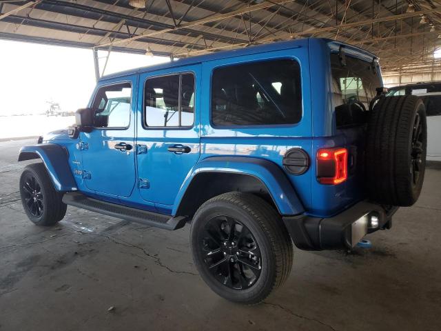 1C4JJXP63NW178722 - 2022 JEEP WRANGLER U SAHARA 4XE BLUE photo 2