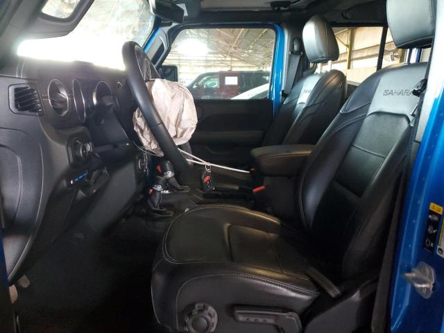 1C4JJXP63NW178722 - 2022 JEEP WRANGLER U SAHARA 4XE BLUE photo 7