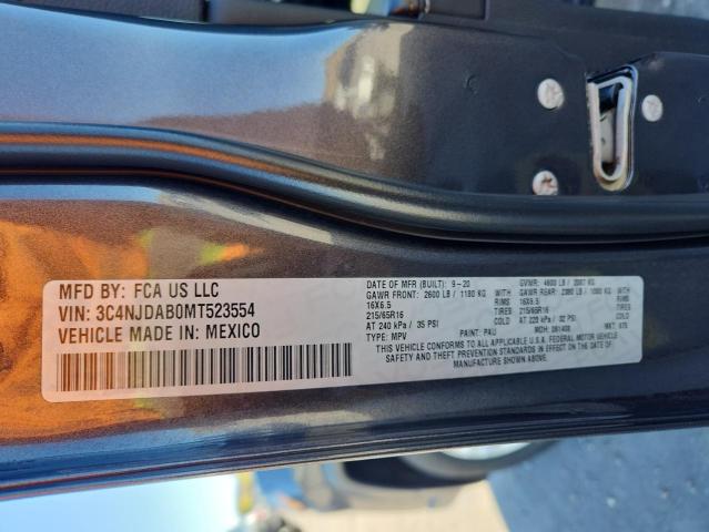 3C4NJDAB0MT523554 - 2021 JEEP COMPASS SPORT Серый фото 13