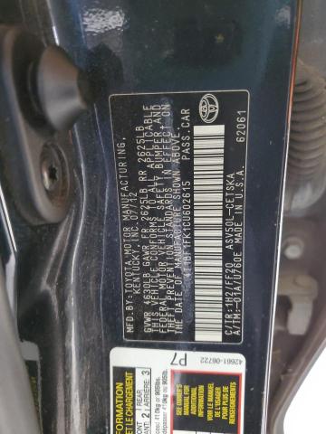4T1BF1FK1CU602615 - 2012 TOYOTA CAMRY BASE Blau Foto 12