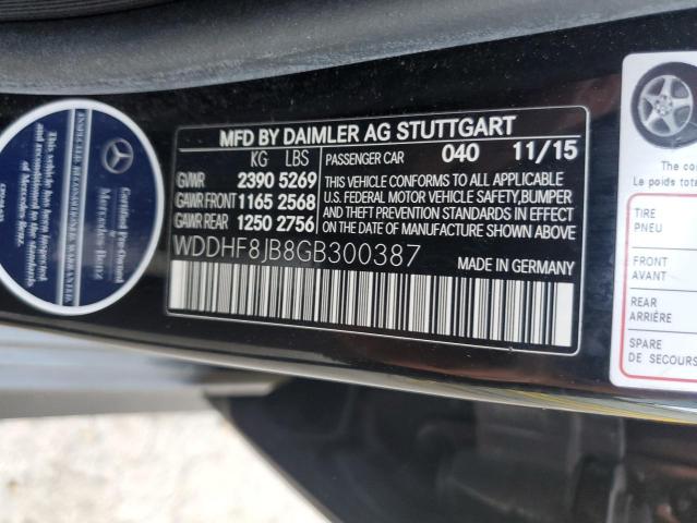WDDHF8JB8GB300387 - 2016 MERCEDES-BENZ E 350 4MATIC BLACK photo 12