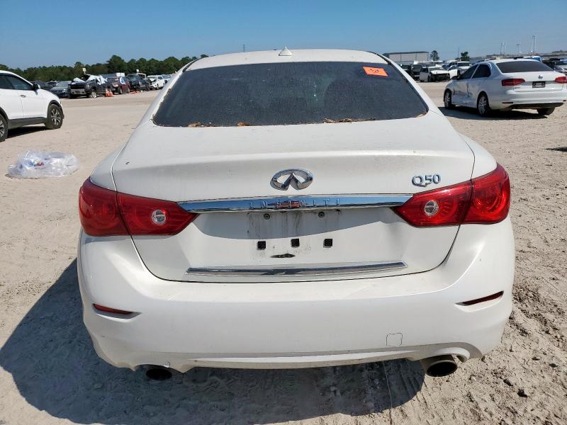 JN1BV7AP1FM356699 - 2015 INFINITI Q50 BASE Beyaz fotoğraf 6